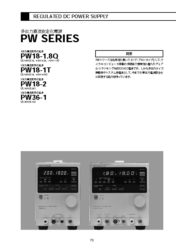 KENWOOD ケンウッド PW18-2 直流安定化電源KENWOOD PW18-2 正負出力