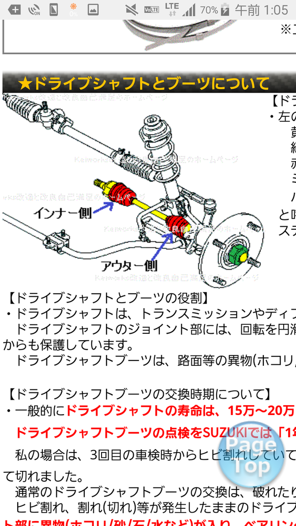 三菱GTO ドライブシャフト ブーツ 代替え品 : 三菱GTO好きな私のぺージ