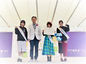 Tvアニメ ゾンビランドサガ ぶちあげキャンペーン第2弾 さが維新まつり Spイベントで 山口祥義佐賀県知事がフランシュシュを 佐賀県pr大使 に任命 声旬