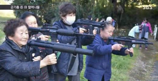 韓国人 エアガンで武装した日本のおばちゃん部隊が 日本猿退治に立ち上がる 韓国には野生の猿は居ないのに 韓国ニュース 世界の憂鬱 海外 韓国の反応