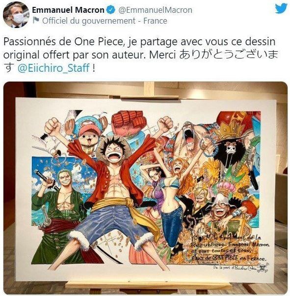 韓国人 東京オリンピックの開会式に参加したマクロン大統領がone Pieceのサイン入り原画を受け取り大喜び 韓国の反応 世界の憂鬱 海外 韓国 の反応 韓国人 東京オリンピックの開会式に参加したマクロン大統領がone Pieceのサイン入り原画を受け取り大喜び 韓国の反応 世界の憂鬱 海外 韓国 の反応