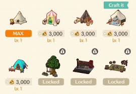 ポケ森 テント Lv3 とlv15解放オブジェどっちを先に作るべき 効率重視なら レベルキャップ解放からだよな どうぶつの森ポケットキャンプまとめ しずえ速報