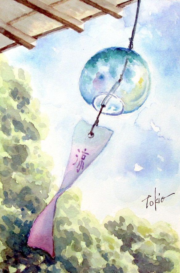 2025.07 風鈴 : シニアから始めた透明水彩画