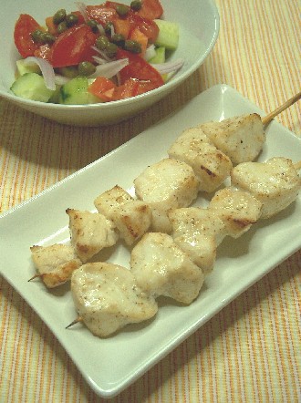 ハタの串焼き ダイダイとクミンマリネ ギリシャのごはん
