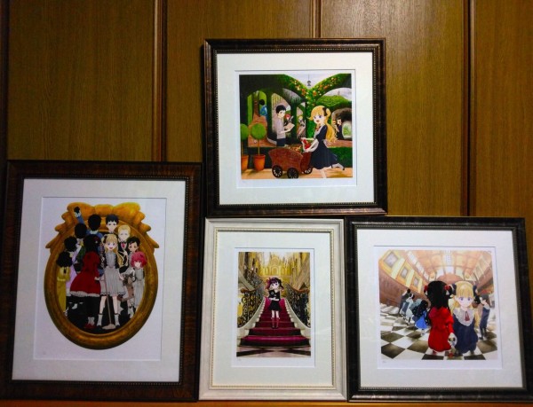 原画展の額装と抽選プレゼントが届きました : 来客のない奇妙な館 