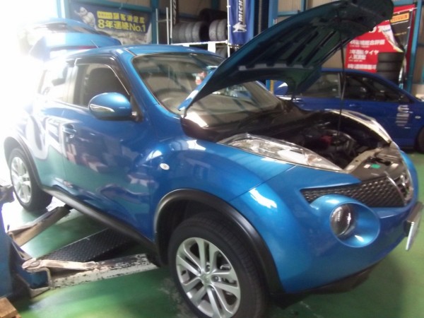 日産 ジューク 車高調取り付け Shaftのブログ 春日井市 タイヤ交換 名古屋市 サス交換 持ち込み 豊山町 愛知県 小牧市 尾張旭市 サスペンション交換 一宮市 愛知県