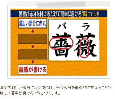 8656 バラを漢字で書く 中国語時間