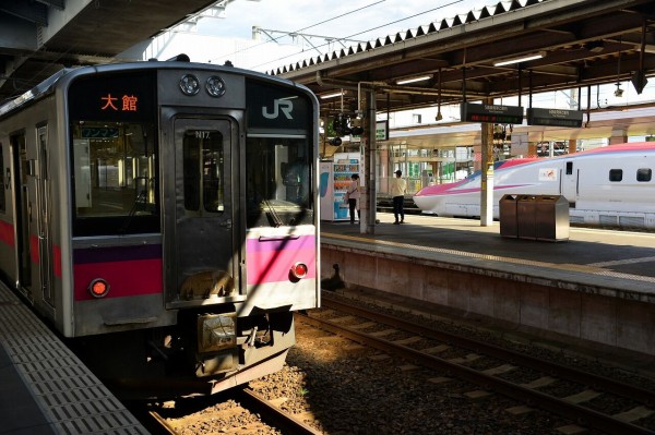 大館駅から下町橋 秋田犬会館 大館橋 大館駅へ 僕の歩く町３