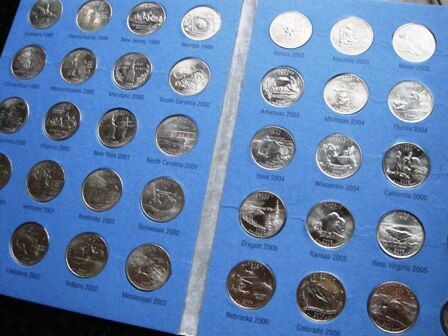 リング　アメリカ25セントイーグル・25セントハワイ硬貨　6点セット コインリング 25セント クォータードル リング アメリカ 50州 硬貨