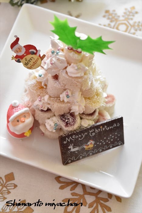 ジャムロールサンドでクリスマス ツリーサンド 四万十住人の 簡単料理ブログ Powered By ライブドアブログ
