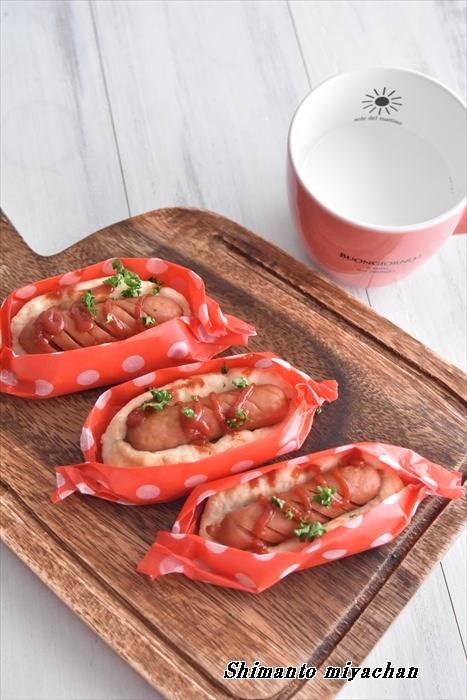 発酵不要 ホットケーキミックスで簡単 ウインナーパン 四万十住人の 簡単料理ブログ Powered By ライブドアブログ