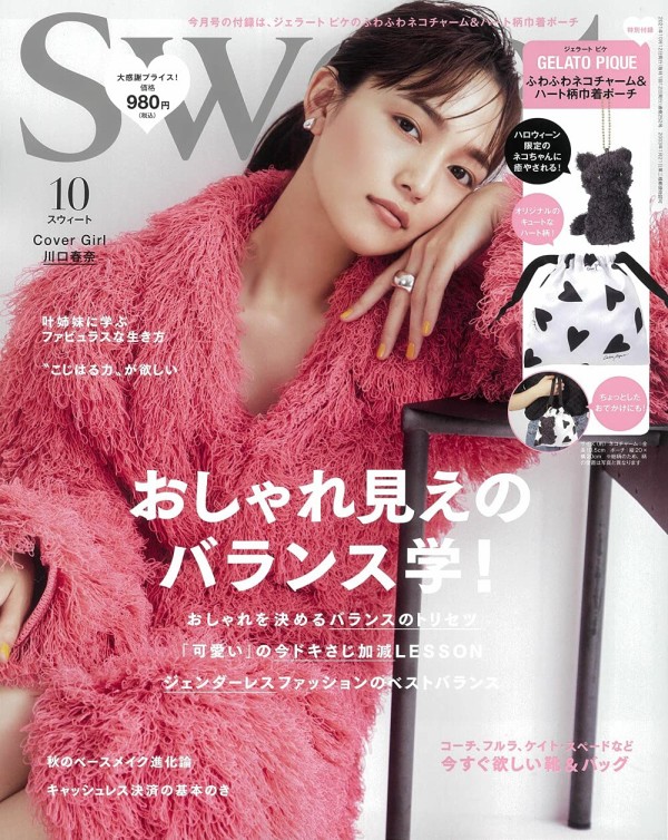 Sweet(スウィート) 2021年 10月号  雑誌付録  ジェラート ピケ ネコ 