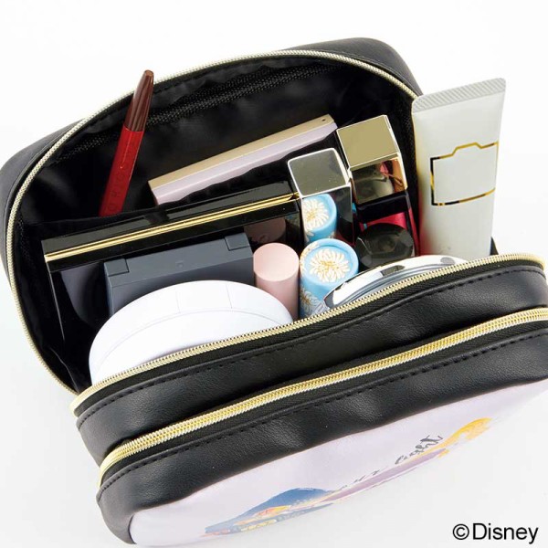 Sweet スウィート 21年 8月号 増刊 雑誌付録 ディズニープリンセス ダブルジップコスメポーチ ミラー 雑誌付録パトロール