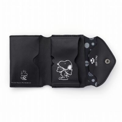 Snoopy 三つ折り財布 Book Black ムック本付録 三つ折り財布 雑誌付録パトロール