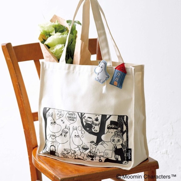 リンネル 19年 12月号 雑誌付録 ムーミン Marble Sud ビッグトート クリップ2種 3点セット 雑誌付録パトロール