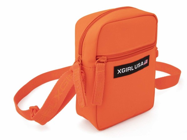 X Girl 18 19 Winter Special Book Neon Orange ムック本付録 ロゴテープ付きミニショルダー バッグ ネオン オレンジ オリジナル星型スマホリング 雑誌付録パトロール