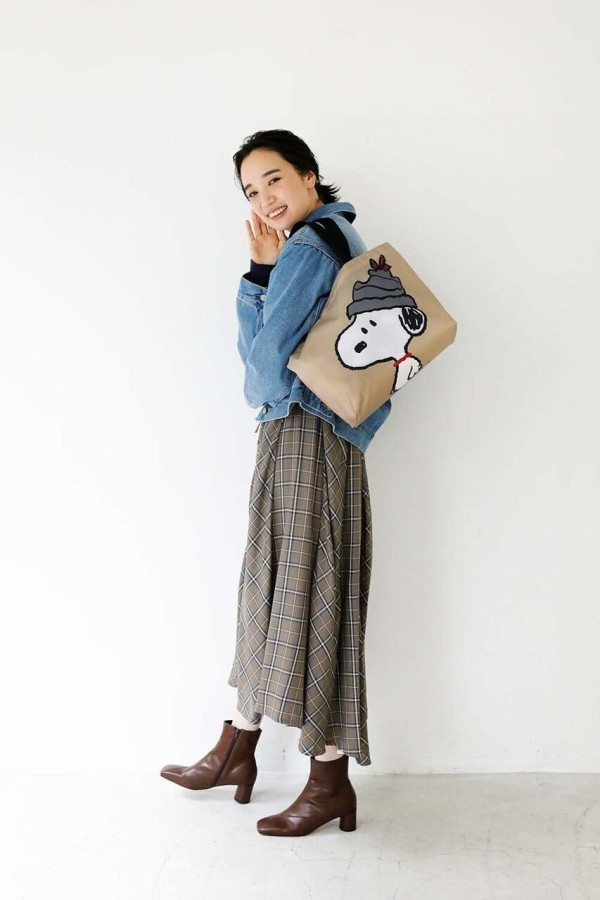 レタスクラブ 21年 12月号 増刊 雑誌付録 スヌーピー 軽でか 丈夫トート 雑誌付録パトロール