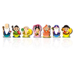 七福神イラストアップしました 日日oekaki