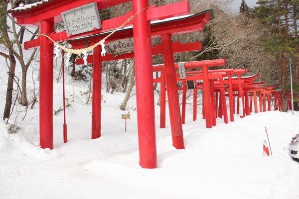 雪の万蔵稲荷神社 白石まちづくり２