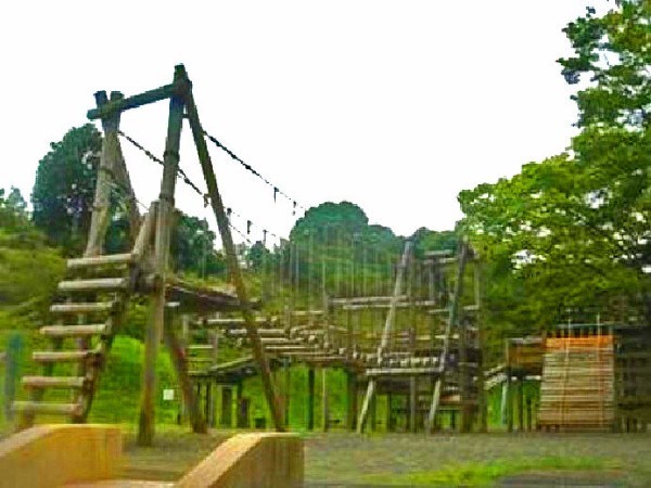 人気のアスレチック遊具 桜 ホタルの名所 船越堤公園 静岡県静岡市清水区 旧清水市 船越497 00shizuoka静岡観光おでかけガイド