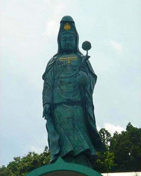 日本最大の青銅製観音菩薩立像 藤枝大観音 藤枝霊園 (静岡県藤枝市西方