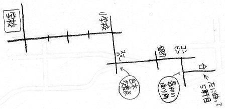 手書き 通勤 経路 図 書き方 車