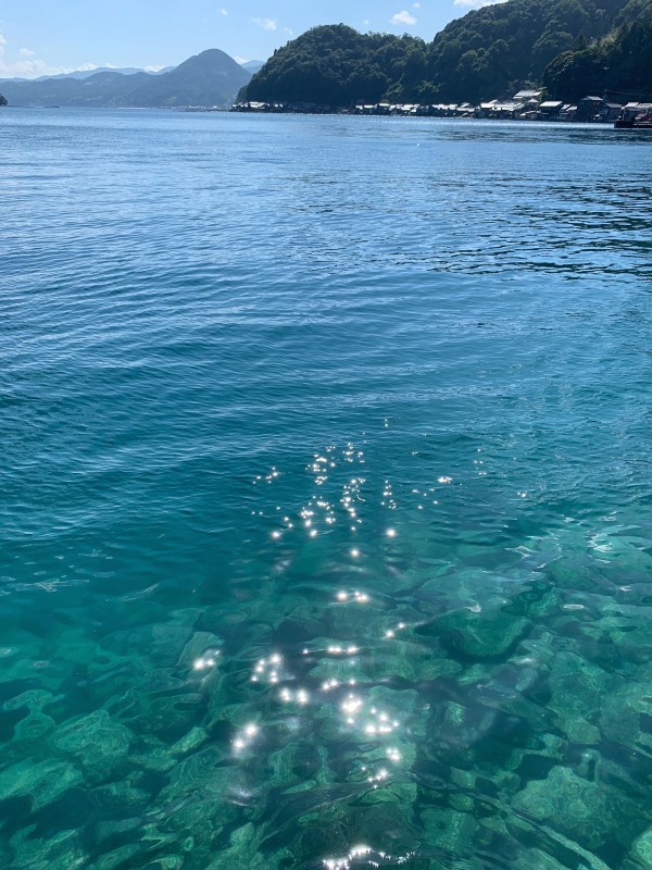 お盆10枚山と海の風景