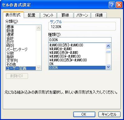 表示をユーザー定義で設定する パソコン講師の雑記録