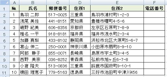 名前にフリガナを振る Phonetic関数 パソコン講師の雑記録