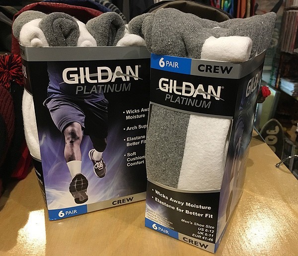 Gildan Platinum 6P Crew Socks : CRIME（東京下北沢Tシャツショップ）