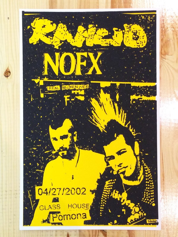 RANCID 2002年ライブポスター : CRIME（東京下北沢Tシャツショップ）