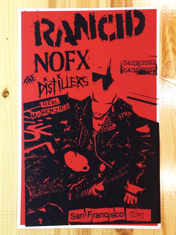 RANCID シルクスクリーン ライブポスター-