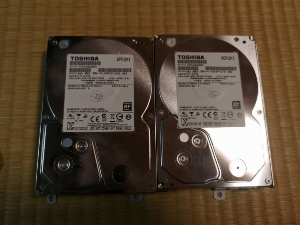 REGZA タイムシフトマシン用の外付HDD【HDT-AVU3/V】が壊れたので大