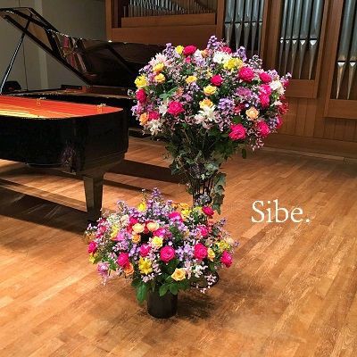 発表会舞台花 2段スタンド風ブーケスタンドフラワー Studio Sibe