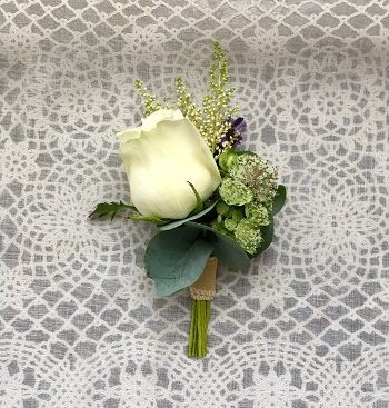ホワイト×グリーンブーケ シャンペトルブーケ 野花 結婚式 前撮り