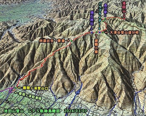 池田山（923.72m） 霞間ヶ渓ルート 岐阜県揖斐郡池田町・揖斐川町