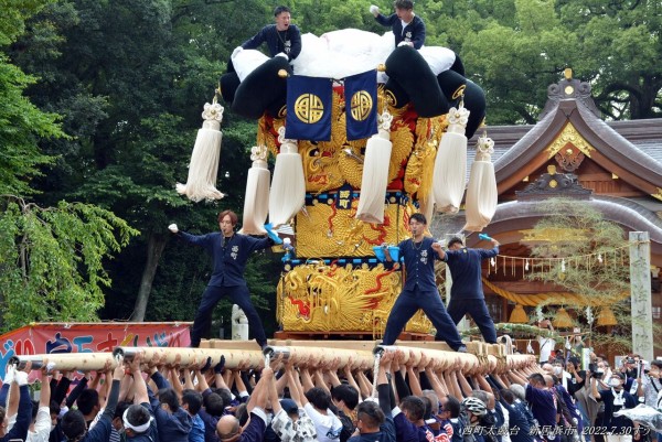 西町太鼓台の新調お披露目が行われました 新居浜市 2022年7月30日 : すう写真館