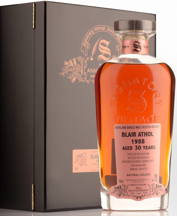 最終価格 ブレア アソール 30年 シグナトリー・ヴィンテージ Blair Athol 30yo, 1988 - 2018, Signatory Vintage 30th