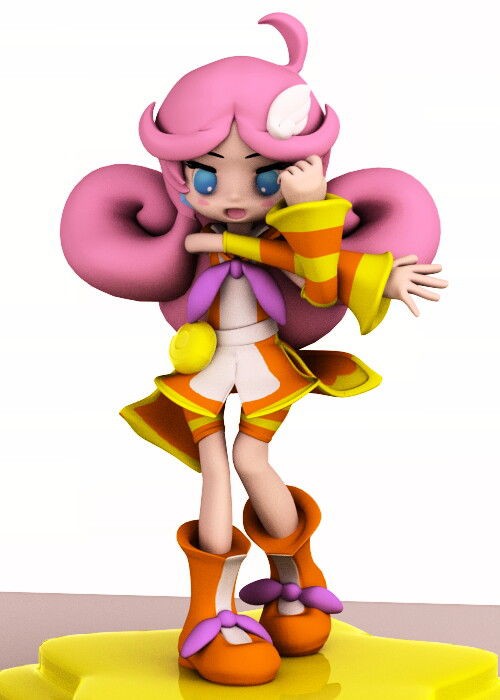 ぷよぷよ 　アミティ　ラフィーナ　フィギュア　組み立て済み ラフィーナ