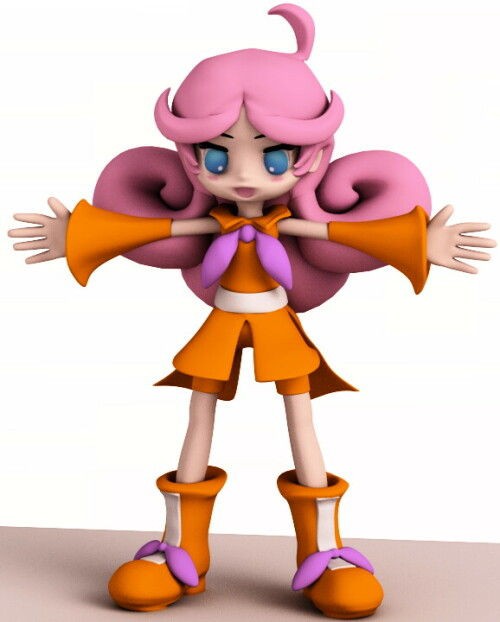 ぷよぷよ ラフィーナ（モデリング5) : 気まぐれ絵日記 ～3DCGと