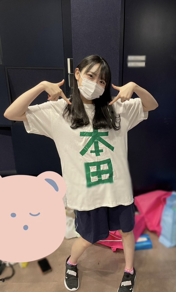 ノイミー] 本田珠由記「一生ビブス忘れません！！！アイロンもします