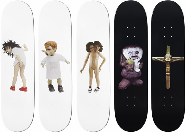 Chapman Brothers for Supreme Skate Deck : SKOOL OF DAZE