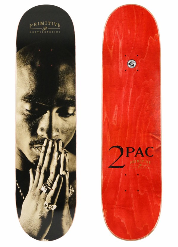 PRIMITIVE × 2PAC SKATEBOARDING DECK : SKOOL OF DAZE