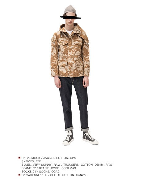 WTAPS VISUALUPARMORED 2014 1ST COLLECTION EX28 CONCRETE