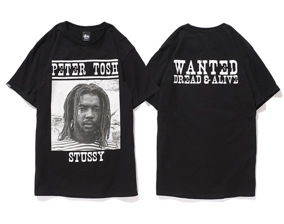 Stüssy Peter Tosh ピータートッシュ Stussy × Peter Tosh Tシャツ xl ブラック 一度のみ着用