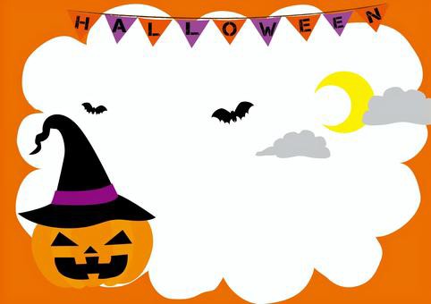 イラストac ハロウィンフレーム Sky Roots 海と空の境目で