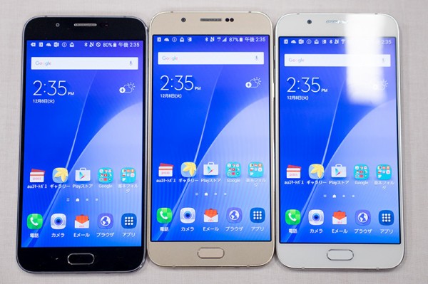 値下げ、6㎜の薄々5.7インチ、シムフリー galaxy A8 scv32