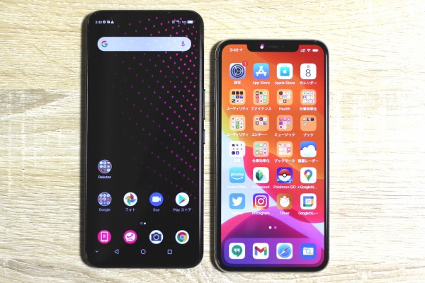 5GやeSIM、FaliCa、防水、画面下カメラに対応した楽天モバイル