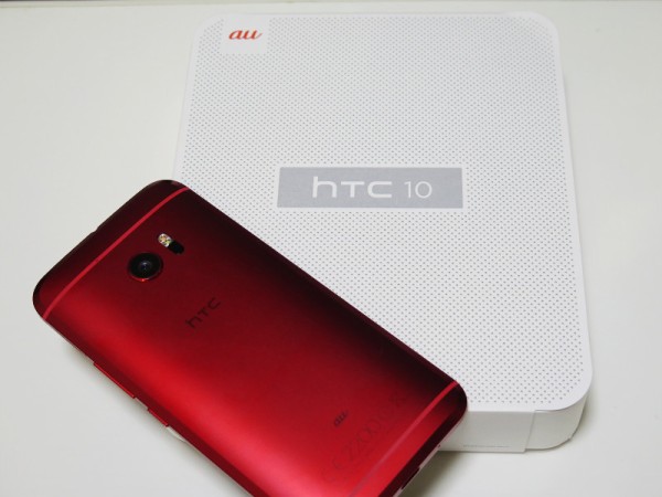 au HTV32 HTC10 カメリアレッド SIMロック解除済