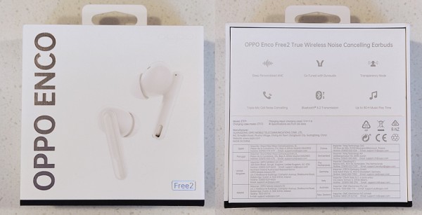 OPPO Enco Free2 ホワイト ワイヤレス イヤホンDynaudioコラボ ノイズキャンセリング パーソナライズ マルチ接続  最大30時間再生 防水防塵【日本正規代理店品】